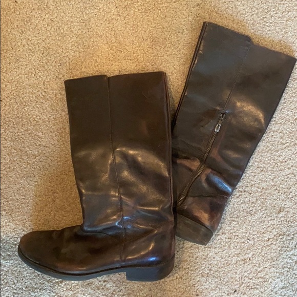 J. Crew Shoes - JCrew brown leather boots
